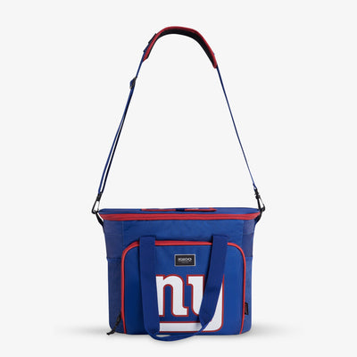 Strap View | New York Giants Tailgate Tote::::Adjustable, padded shoulder strap