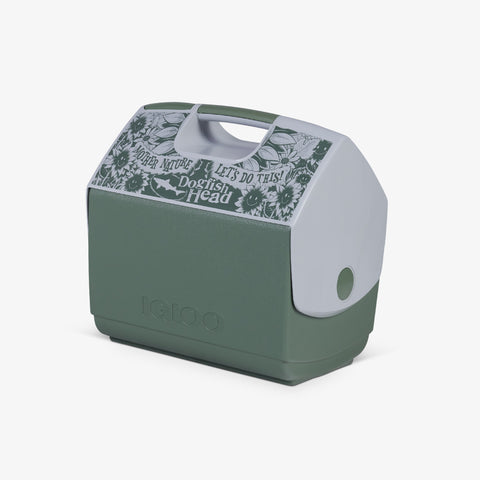 Angle View | MNLDT Dogfish Head ECOCOOL Playmate Elite 16 Qt Cooler::::Iconic tent-top design