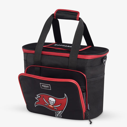 Angle View | Tampa Bay Buccaneers Tailgate Tote::::Storage pockets