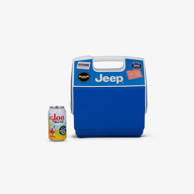 Size View | Jeep® Stickers Playmate Pal 7 Qt Cooler::Sapphire::Holds up to 9 cans