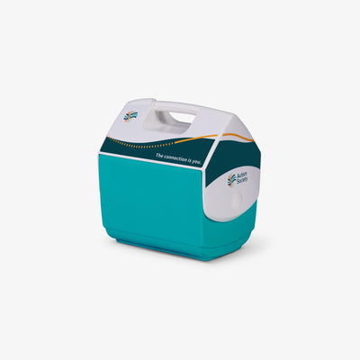Angle View | Autism Society Playmate Pal 7 Qt Cooler::::Iconic tent-top design