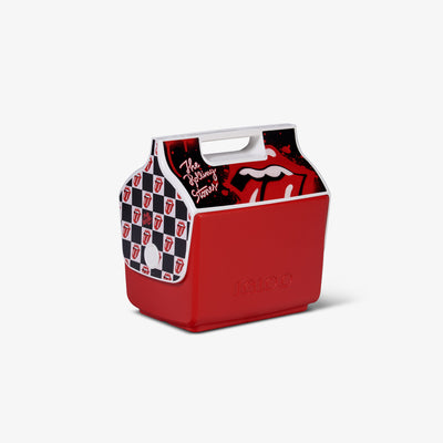 Angle View | The Rolling Stones Tongue Logo Little Playmate 7 Qt Cooler::::Trademarked tent-top design