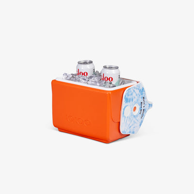 Open View | Willie Nelson Little Playmate 7 Qt Cooler::Orange::THERMECOOL™ insulation