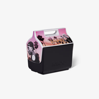 Angle View | Tupac Shakur Little Playmate 7 Qt Cooler::::Trademarked tent-top design