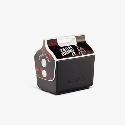 Angle View | WWE The Rock Little Playmate 7 Qt Cooler::::Trademarked tent-top design