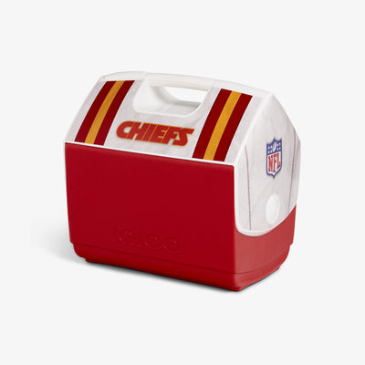 Angle View | Kansas City Chiefs Jersey Playmate Elite 16 Qt Cooler::::Push-button lid