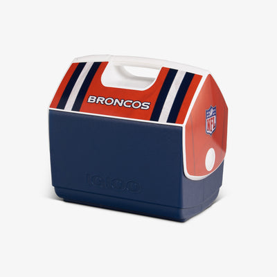 Angle View | Denver Broncos Jersey Playmate Elite 16 Qt Cooler::::Push-button lid