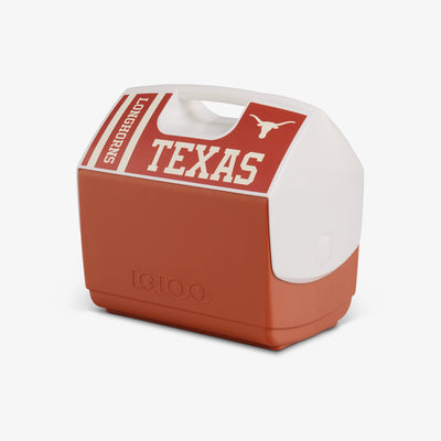 Angle View | University of Texas Playmate Elite 16 Qt Cooler::::Push-button lid 