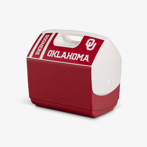 Angle View | The University of Oklahoma® Playmate Elite 16 Qt Cooler::::Iconic tent-top design