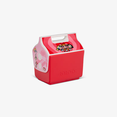 Angle View | Powerpuff Girls Little Playmate 7 Qt Cooler::::Original side push-button