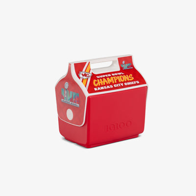 Angle View | Super Bowl LVII Champions Kansas City Chiefs Little Playmate 7 Qt Cooler::::Trademarked tent-top design
