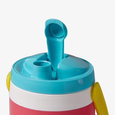 Lid View | Retro Half Gallon Jug::Watermelon::Easy Pour Spout