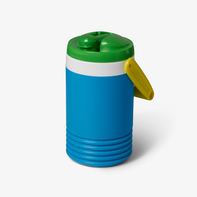 Angle View | Retro Half Gallon Jug::Fiesta Blue::BPA free