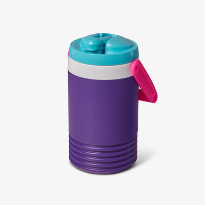 Angle View | Retro Half Gallon Jug::Purple::BPA free