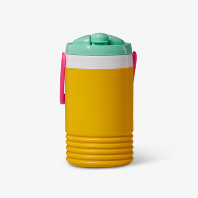 Front View | Retro Half Gallon Jug::Yellow::