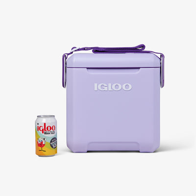Size View | Tag Along Too Cooler::Lilac::Holds up to 14 cans