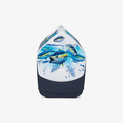Side View | Amadeo Bachar Playmate Elite Yellowfin Foamer 16 Qt Cooler