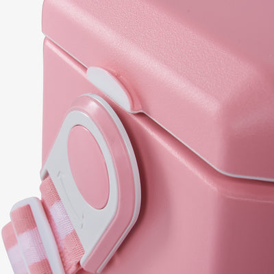 Lid Detail View | Tag Along Too Cooler::Blush::Leakproof, lockable lid