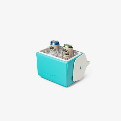 Open View | Little Playmate 7 Qt Cooler::Aquatic Teal::THERMECOOL™ Insulation