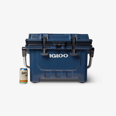 Size View | IMX 24 Qt Cooler::Rugged Blue::Holds up to 35 cans