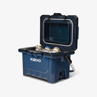 Open View | IMX 24 Qt Cooler::Rugged Blue::Up to 4 days ice retention