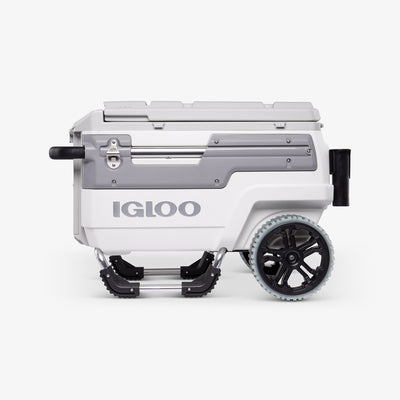Side View | Igloo Trailmate Marine 70 Qt Cooler::White/Gray::Holds up to 112 cans