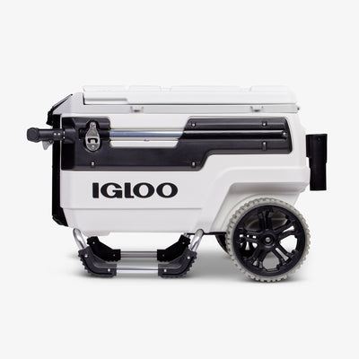 Front View | Igloo Trailmate Marine 70 Qt Cooler::White/Black::THERMECOOL™, eco-friendly insulation