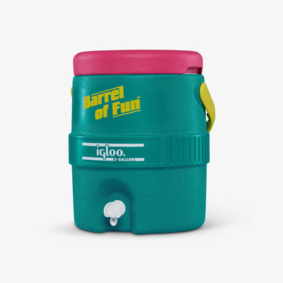 Angle View | Barrel of Fun 2 Gallon Jug::Jade::