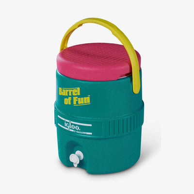 Handle View | Barrel of Fun 2 Gallon Jug::Jade