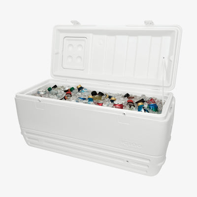 With Drinks View | Igloo Quick and Cool 150 Qt Cooler