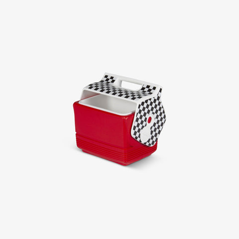 Open View | Checkers Playmate Mini 4 Qt Cooler::::Trademarked tent-top design