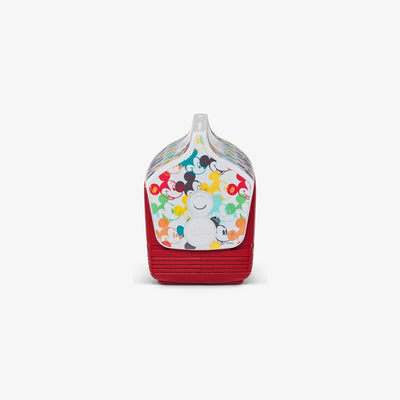 Side View | Mickey Mouse Playmate Mini Special Edition Multicolor 4 Qt Cooler::::Trademarked tent-top design