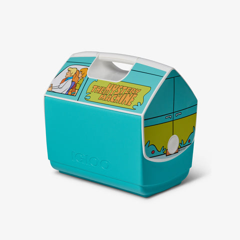 Angle View | Scooby Doo Playmate Elite Limited Edition Mystery Machine 16 Qt Cooler::::Iconic tent-top design