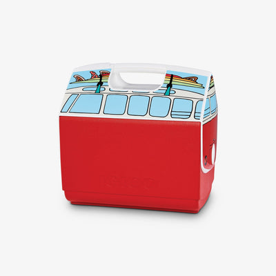 Angle View | VW Red Van Playmate Elite Special Edition 16 Qt Cooler