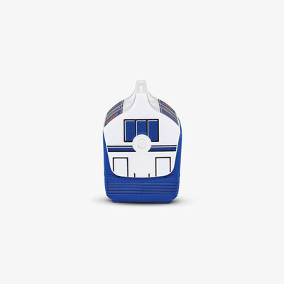 Side View | Star Wars Playmate Mini R2D2 4 Qt Cooler::::Trademarked tent-top design