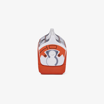 Side View | Star Wars BB-8 Playmate Mini 4 Qt Cooler::::Push-button lid