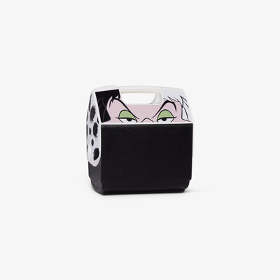 Angle View | Disney Villains Cruella Playmate Pal 7 Qt Cooler::::Push-button lid
