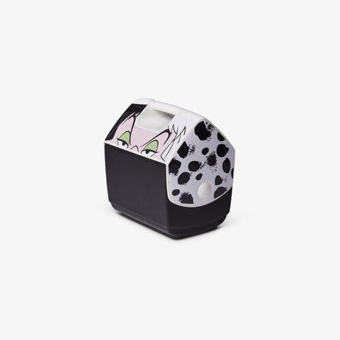 Angle View | Disney Villains Cruella Playmate Pal 7 Qt Cooler::::Iconic tent-top design