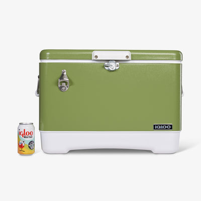 Size View | Legacy Stainless Steel 54 Qt Cooler::Avocado::Holds up to 85 cans