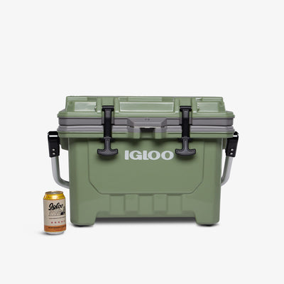 Size View | IMX 24 Qt Cooler::Oil Green::Holds up to 35 cans