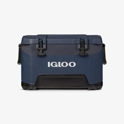 Front View | BMX 52 Qt Cooler::Rugged Blue::3-year warranty