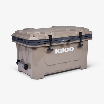 Angle View | IMX 70 Qt Cooler::Sandstone::Lockable lid