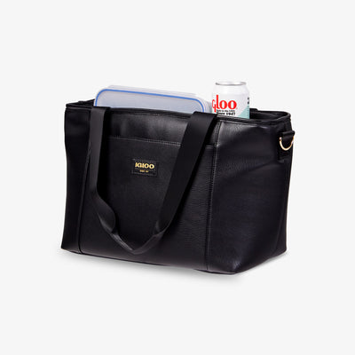 Packed View | Igloo Luxe Tote Cooler Bag::Black::Insulated lining