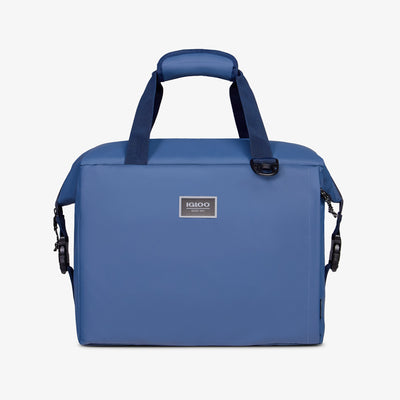 Front View | South Coast Snapdown 36-Can Bag::Blue Frost::Water-repellent exterior 