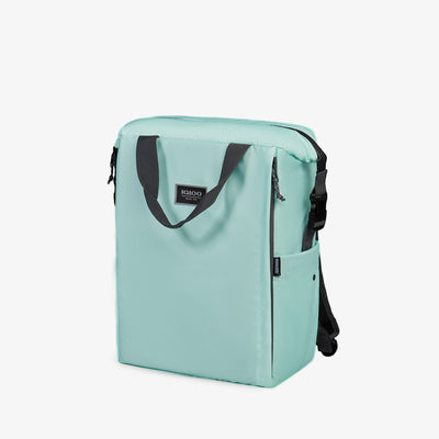 Pocket View | South Coast Snapdown 24-Can Backpack::Seafoam::Exterior zipper pocket