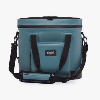 Front View | Trailmate 30-Can Tote::Spruce::Crushproof top & bottom