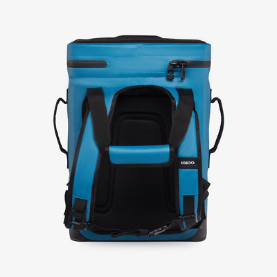 Back View | Trailmate 24-Can Backpack::Modern Blue::Multiple ways to carry