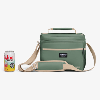Size View | ECOCOOL® Cube 12-Can Lunch Bag::::Storage pockets