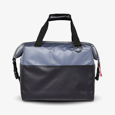 Back View | Seadrift Snapdown 36-Can Bag::Gray/Black