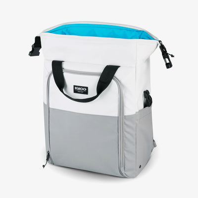 Open View | Seadrift Switch 30-Can Backpack::White/Gray::MaxCold® insulation